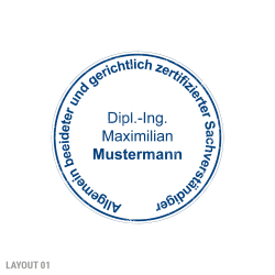 Sachverständigen-Stempel | ⌀40mm Spezialstempel